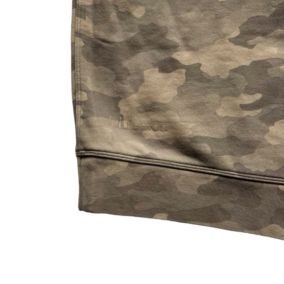 Lululemon Perfectly Oversized Crew Heritage 365 Camo Beige Multi Size M - Picture 10 of 11